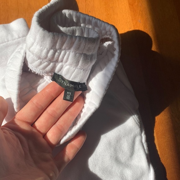 Dynamite size small, wide leg, white sweat pants - Picture 1 of 3